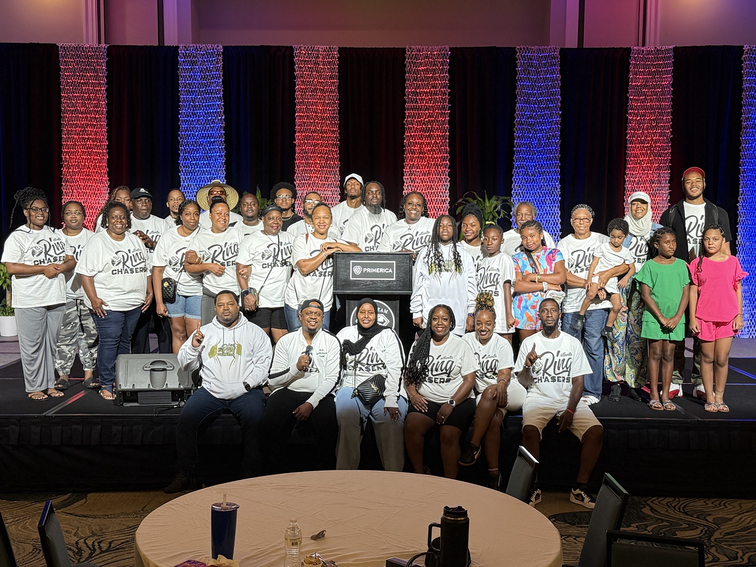 Ring Chasers team wearing their official RCH shirts